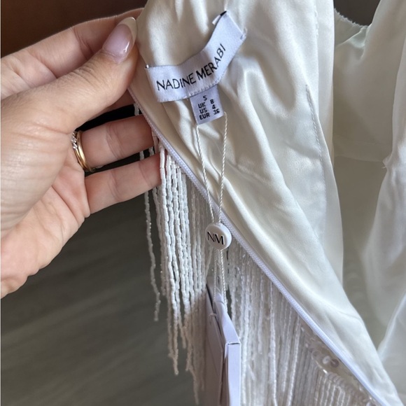 Elegant White Fringe Dress - Picture 5 of 6